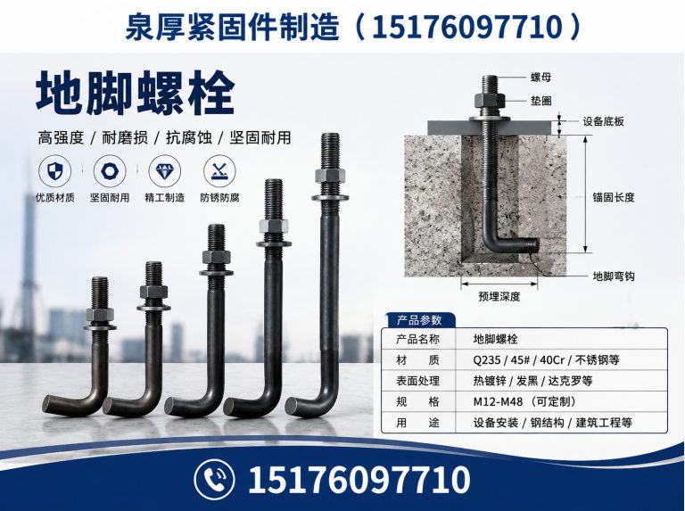 邯郸经济技术开发区地脚螺栓展示图
